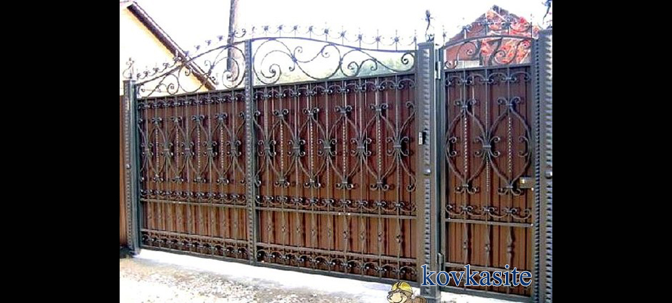 распашные откатные ворота в москве №25